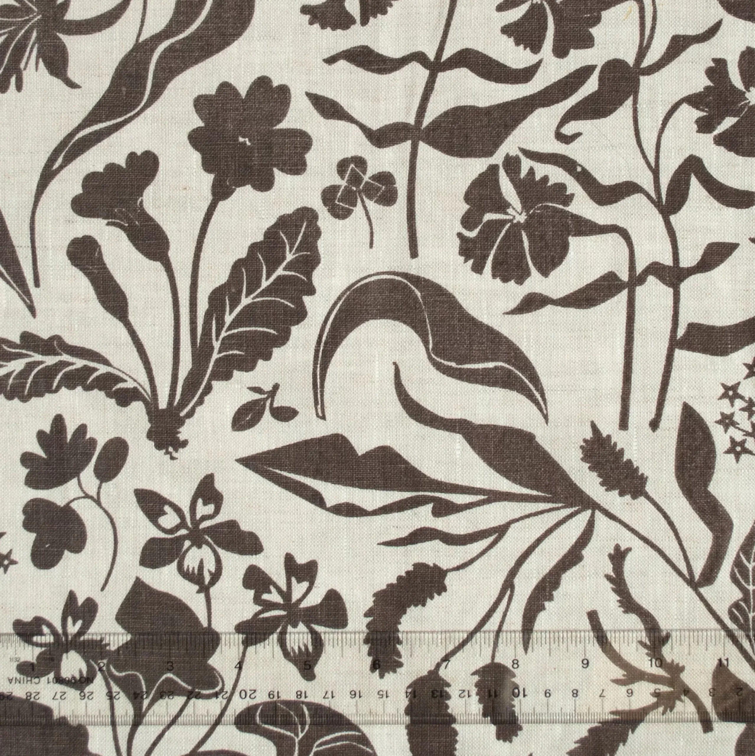Sale A Pair Of Chocolate Wildflowers Linen Napkins Napkins