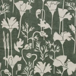 Cheap A Pair Of Khaki Poppies Linen Napkins Yardage