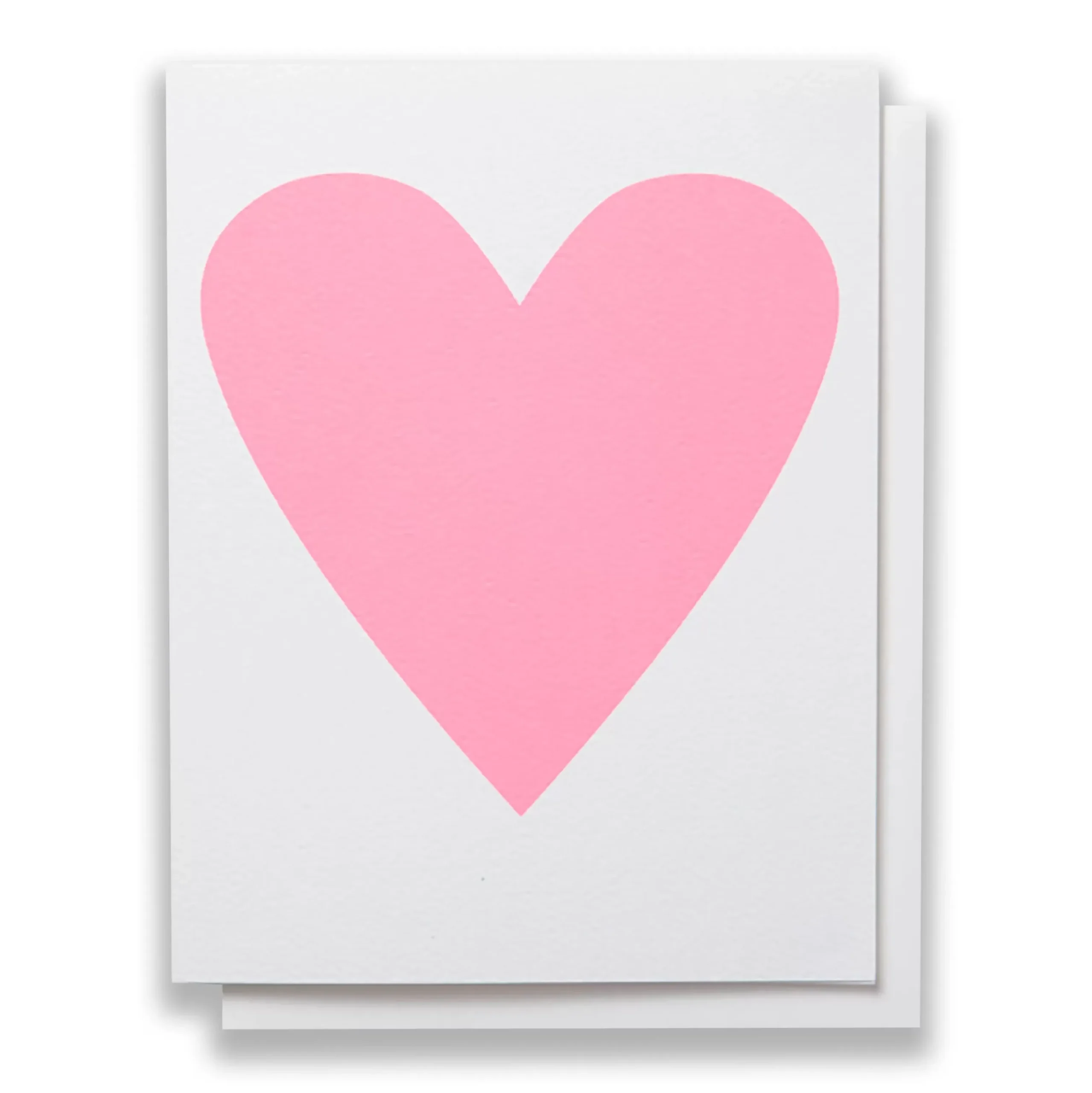 Clearance Baby Pink Heart Note Card Valentines