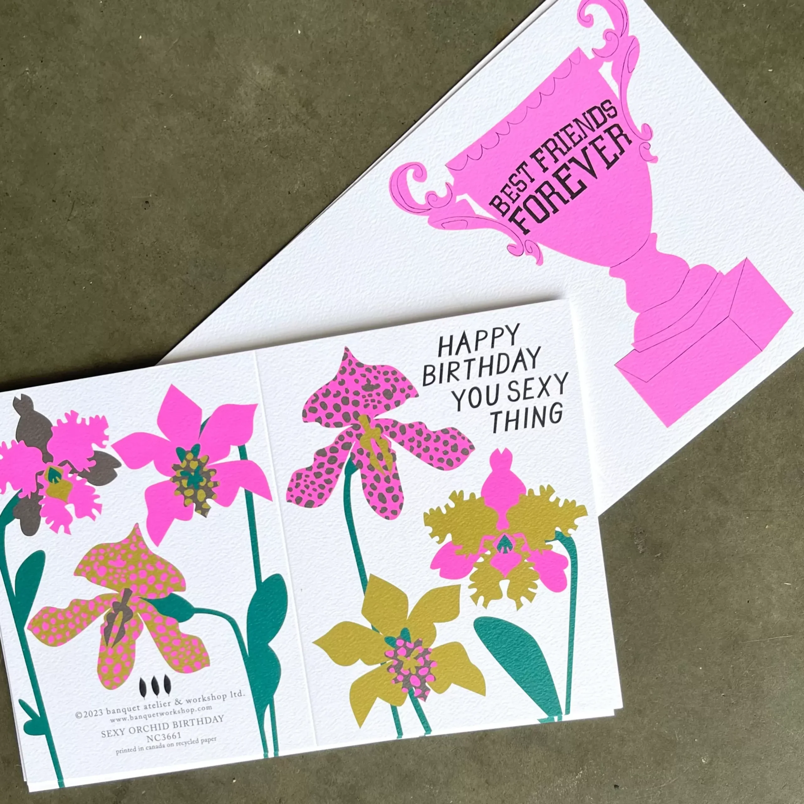 Fashion Best Friends Forever Note Card Humour & Love