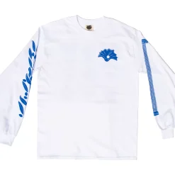 New Blue And White The Greeks Long Sleeved Skate Shirt Tops & Bottoms