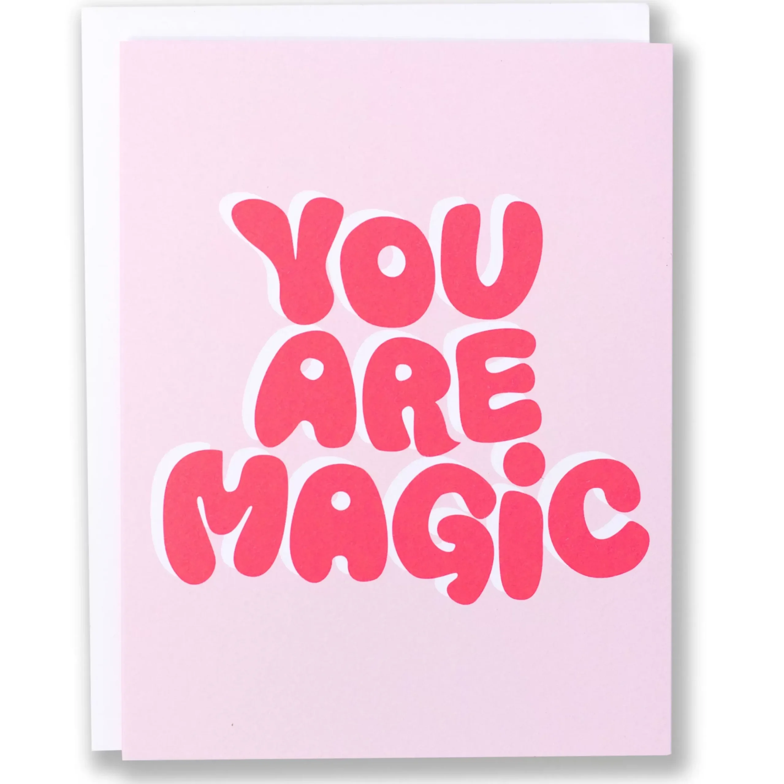 Flash Sale Bubble Letter You Are Magic Note Card Humour & Love