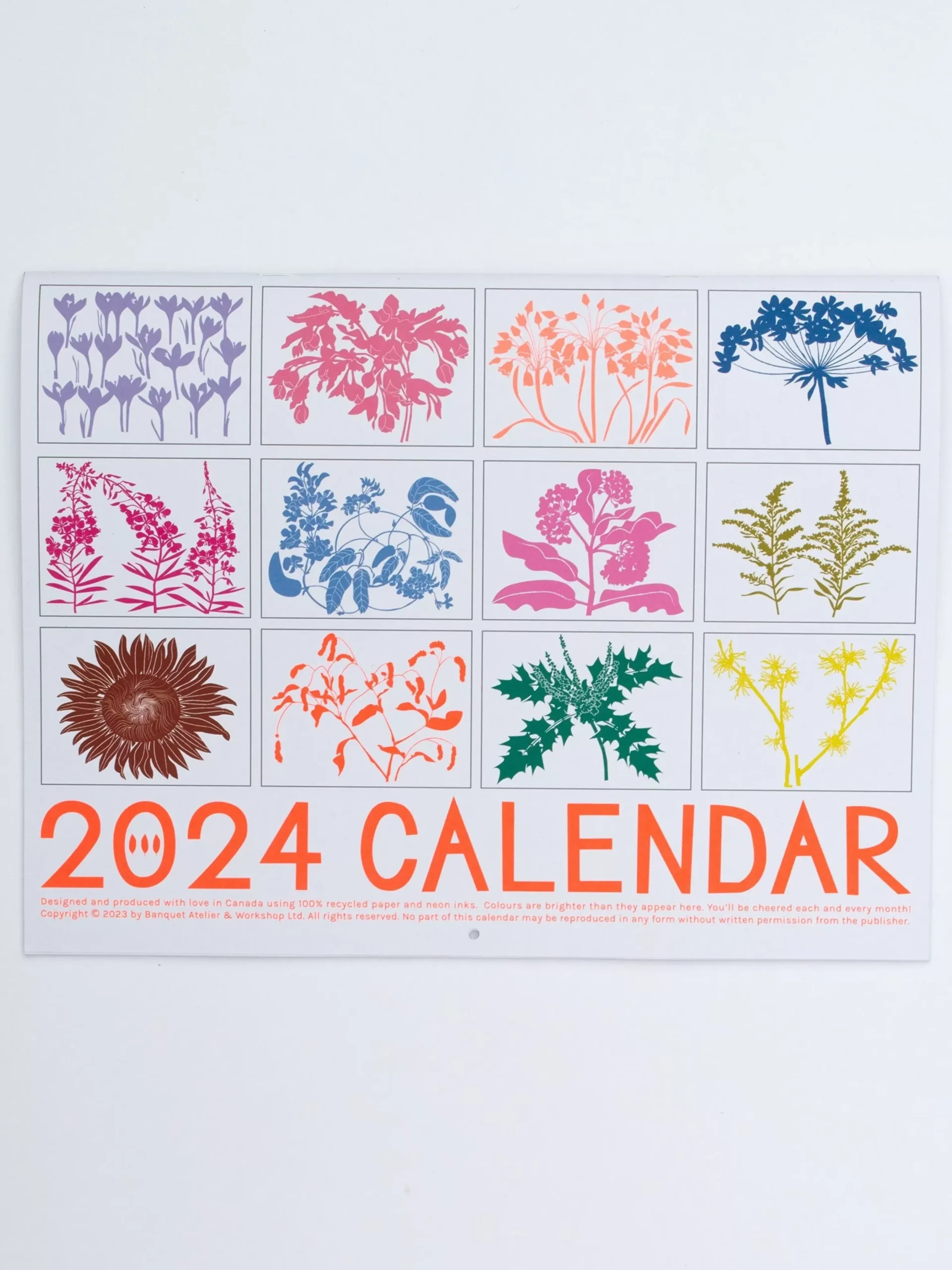 Fashion 2024 Calendar - Pollinator Plants! Calendar