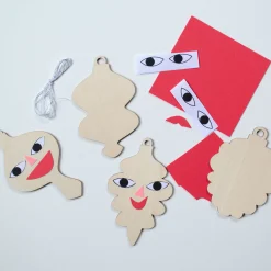Store Collage Collage Collaboration Wooden Ornaments Kit Gift Tags
