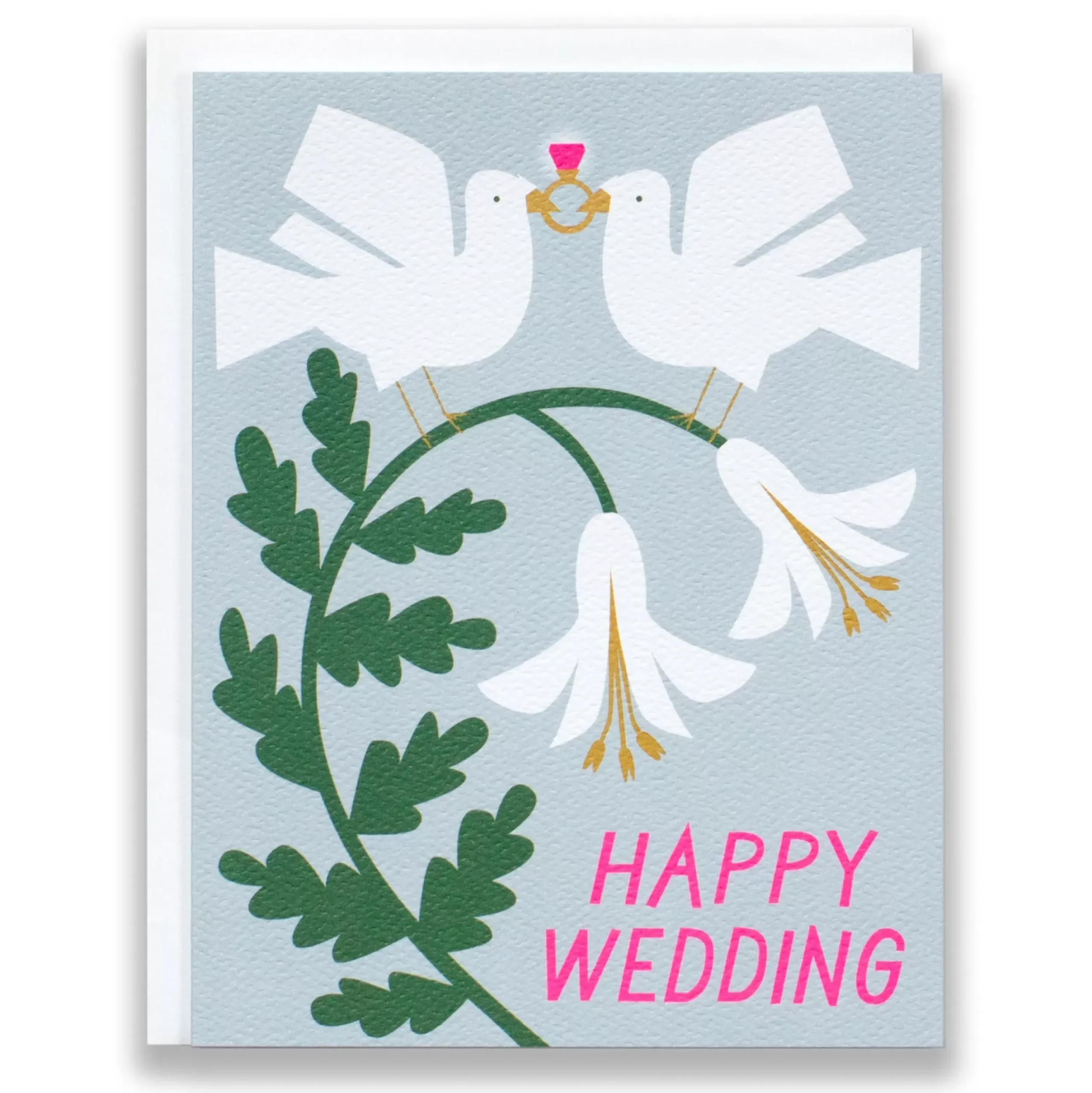 Discount Doves Happy Wedding Note Card Congratulations & Wedding