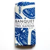 Online Electric Blue Moths Napkins Yardage