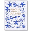 Hot Happily Ever After Foil And Floral Note Card Congratulations & Wedding