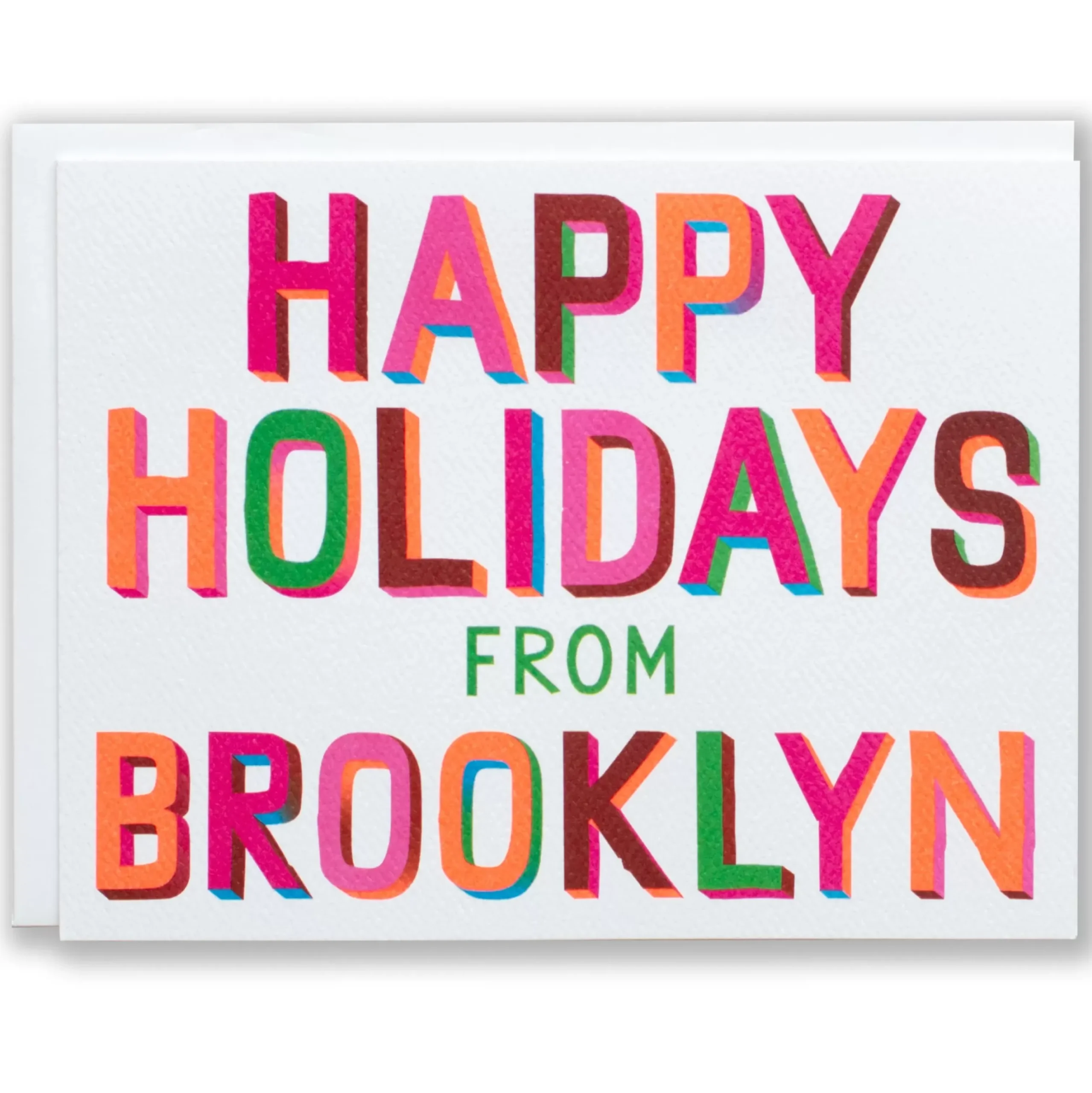 Best Happy Holidays From Brooklyn Note Card Holiday