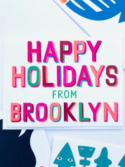 Best Happy Holidays From Brooklyn Note Card Holiday