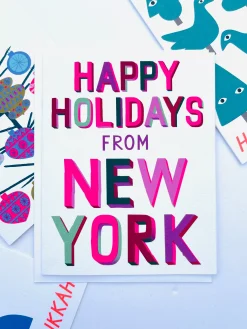 Discount Happy Holidays From New York - Holiday Note Card Holiday