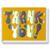 Fashion Hologram Foil Thank You Card Metallic Foils