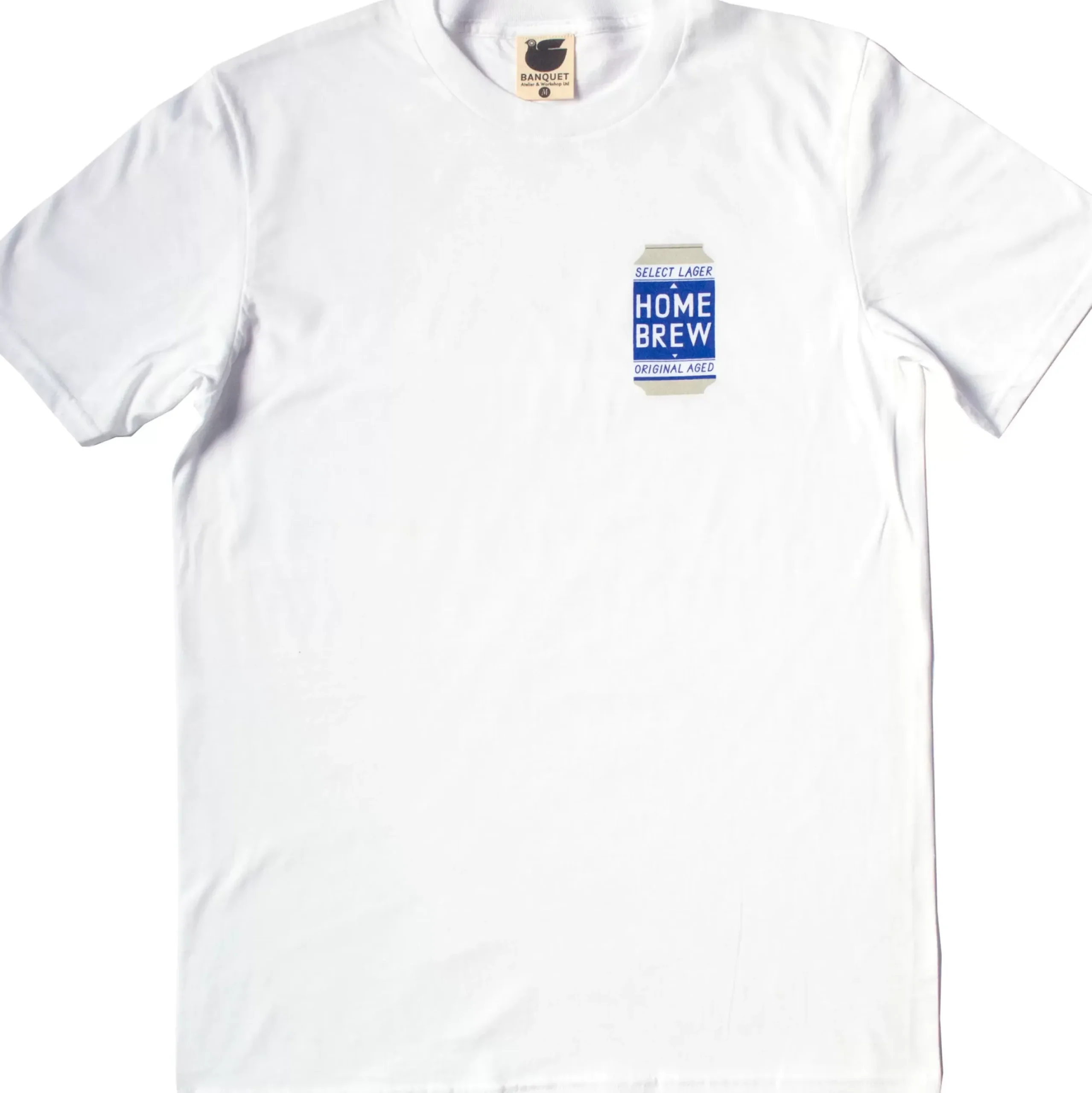 Hot Home Brew Beer Can T-Shirt - Mens/Unisex T-Shirts