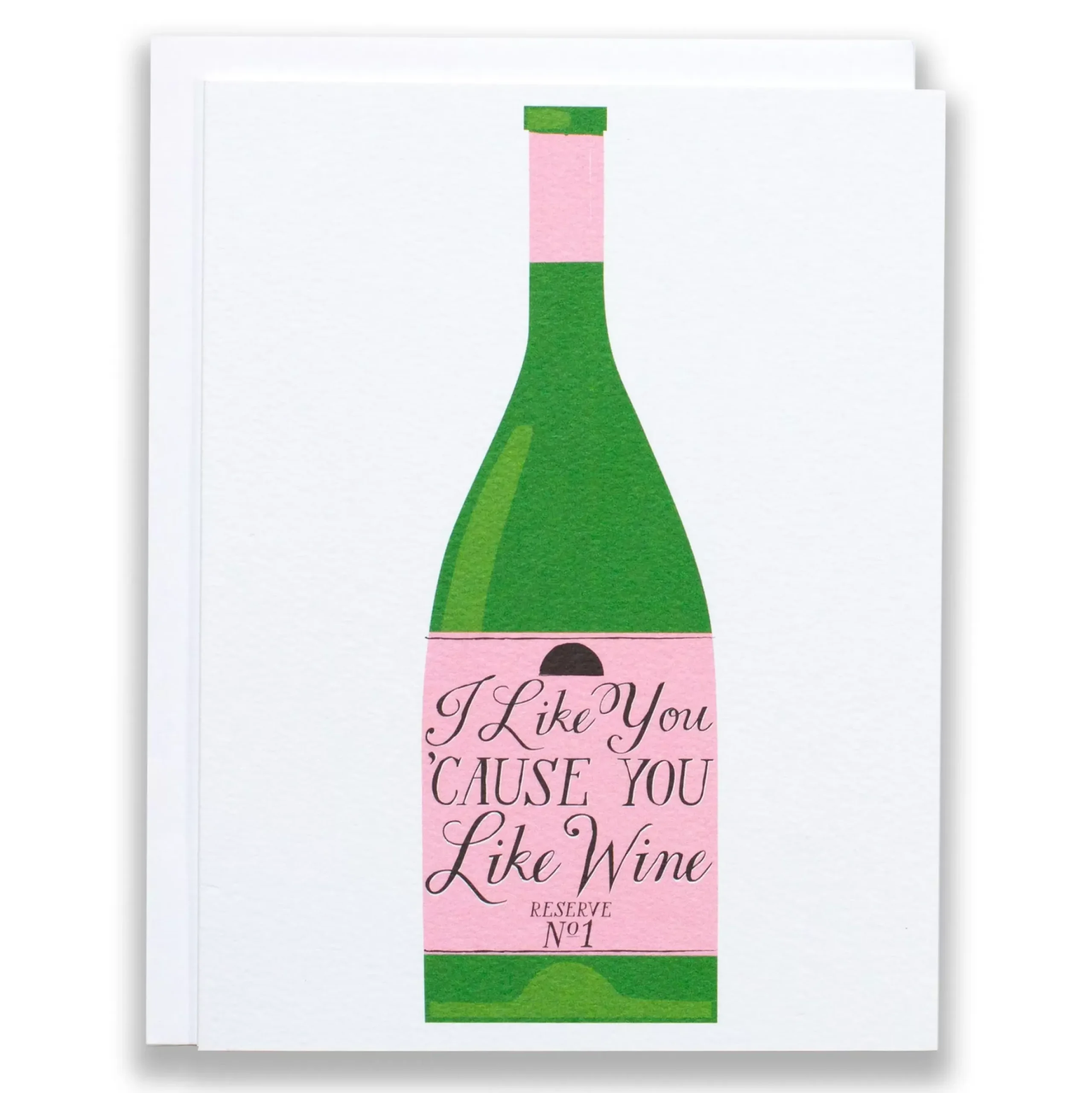 Clearance I Like You 'Cause You Like Wine Note Card Image Only (All Occasion)