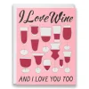 Best I Love Wine Note Card Valentines