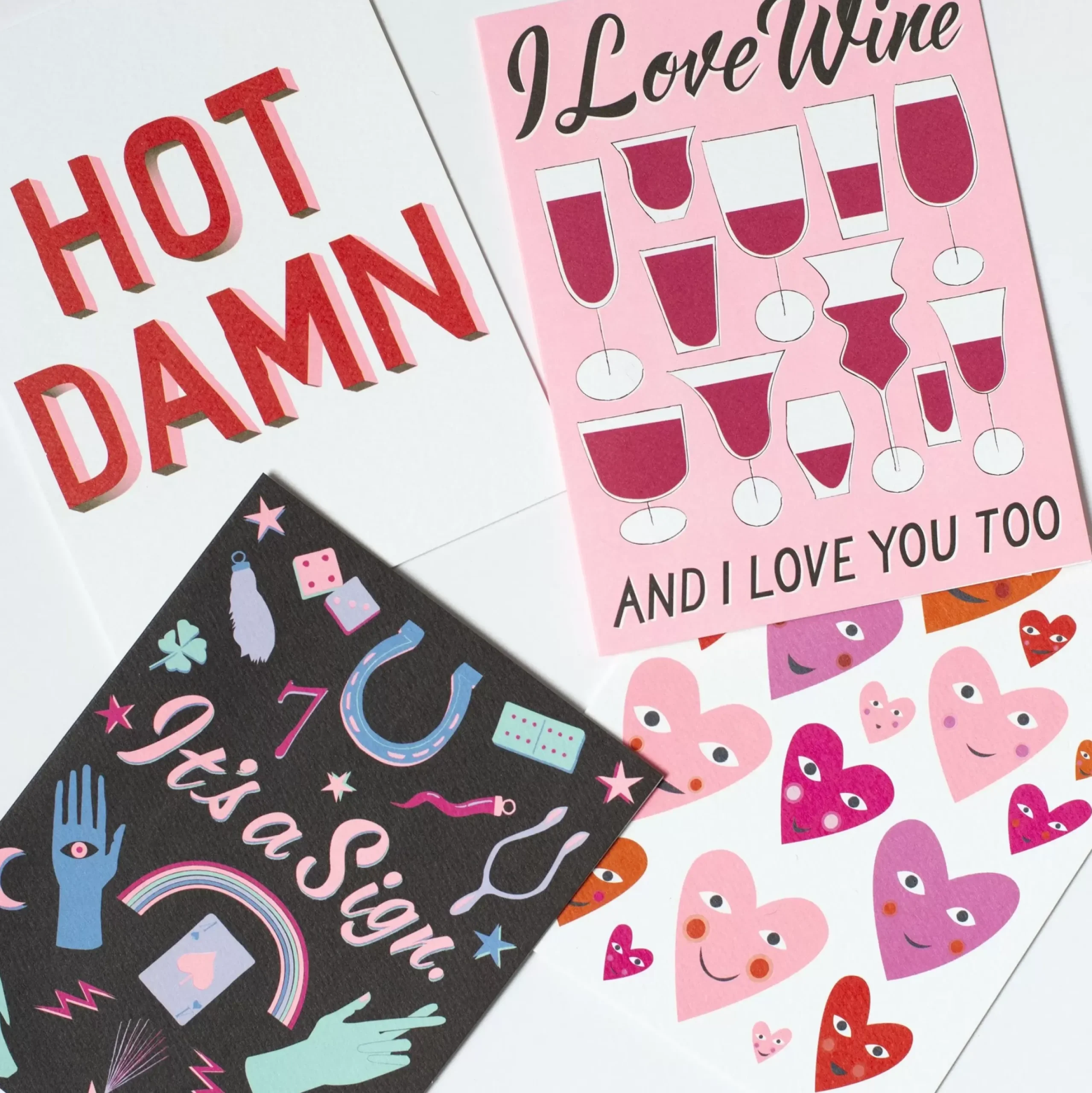 Best I Love Wine Note Card Valentines