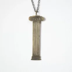 Store Ionic Column Necklace In Bronze Jewels