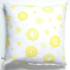 Store Lemon Yellow On White Fireworks All-Linen Pillow Cover Pillows