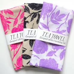 Fashion Lilac Wild Roses Linen Pillow Cover Pillows
