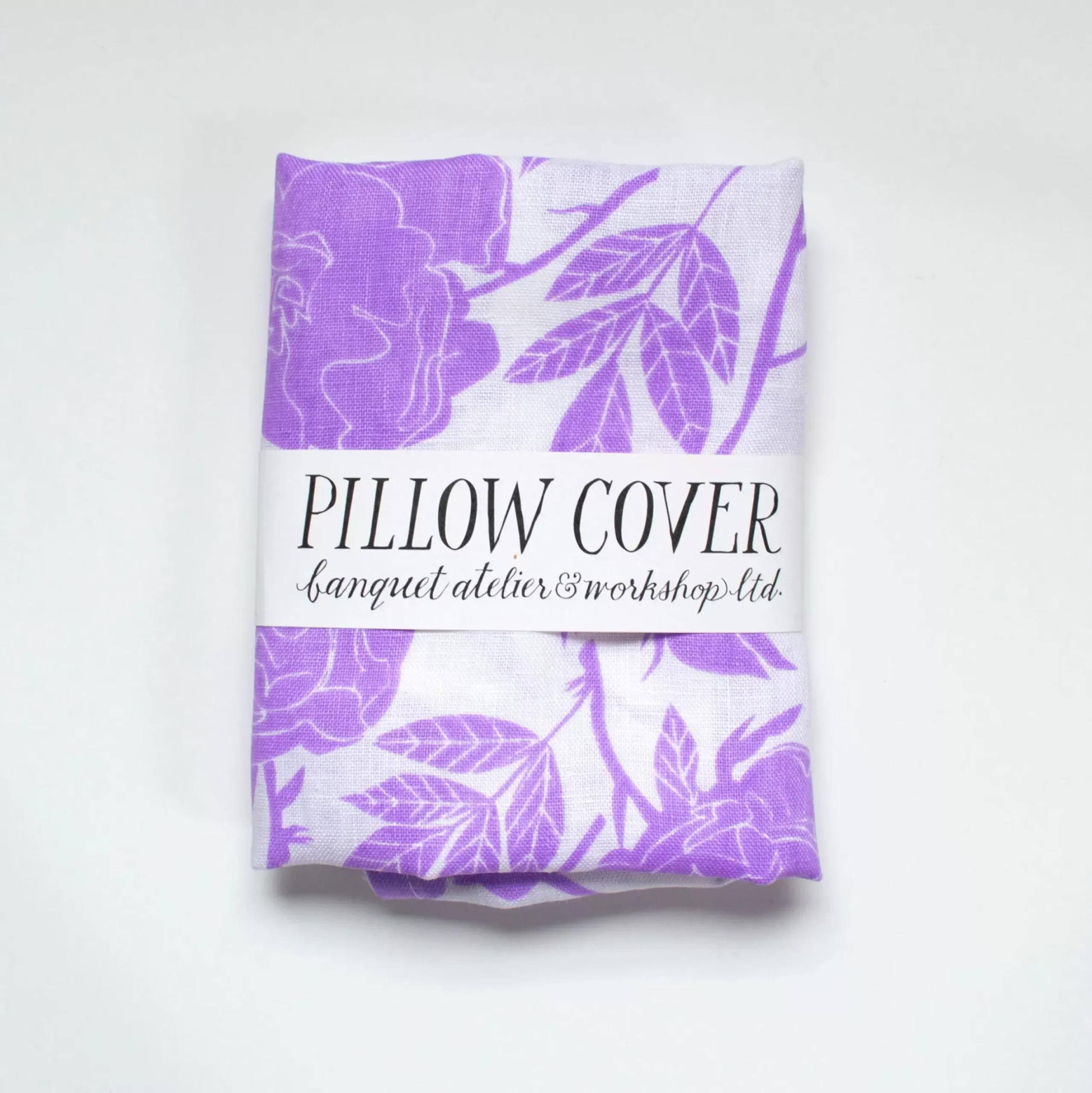 Fashion Lilac Wild Roses Linen Pillow Cover Pillows