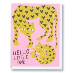 Best Sale Lovely Leopard Card For A New Baby Baby