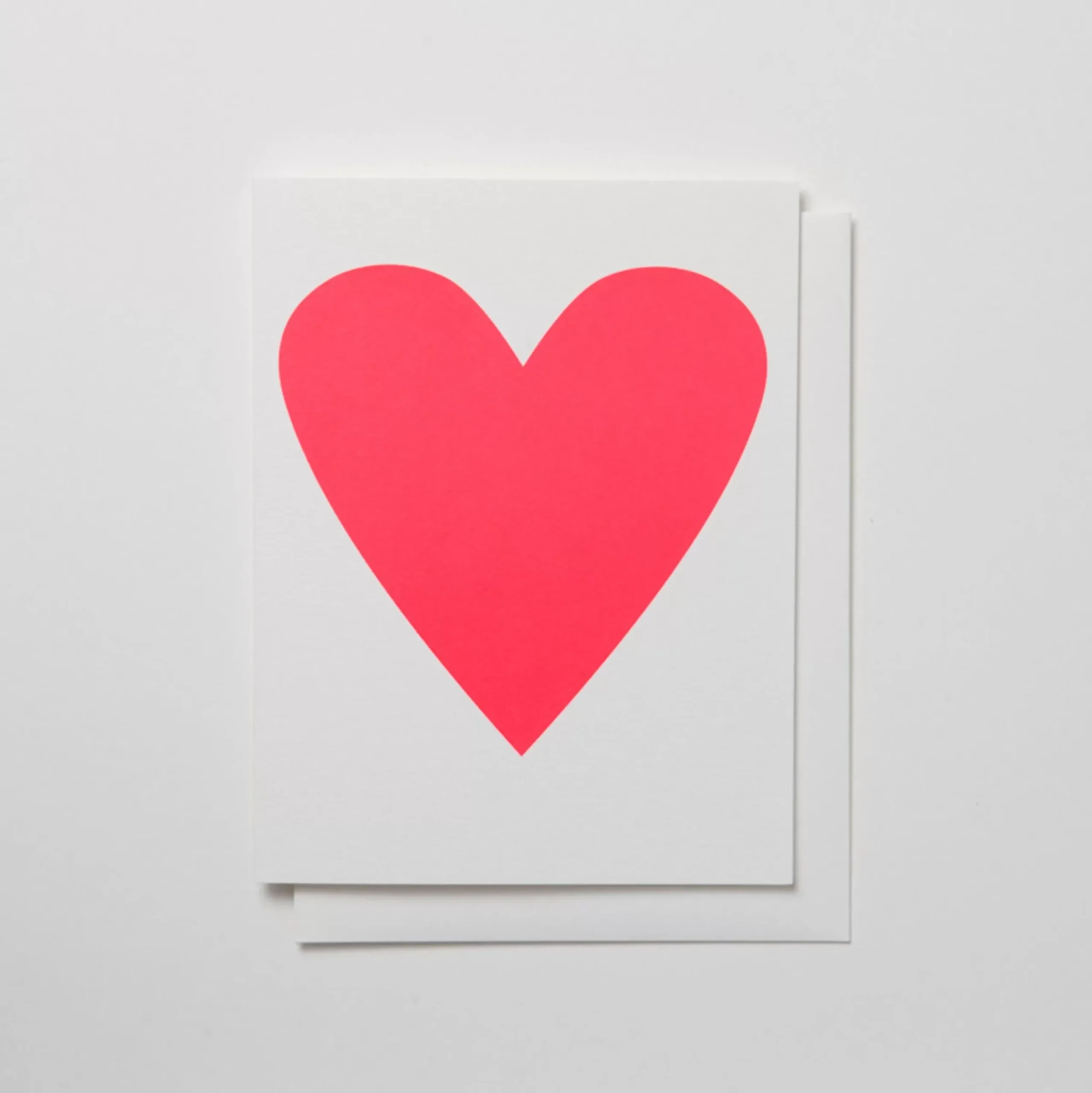 Store Neon Pink Heart Card Image Only (All Occasion)