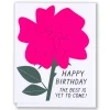 Outlet Neon Rose Birthday Note Card Birthday