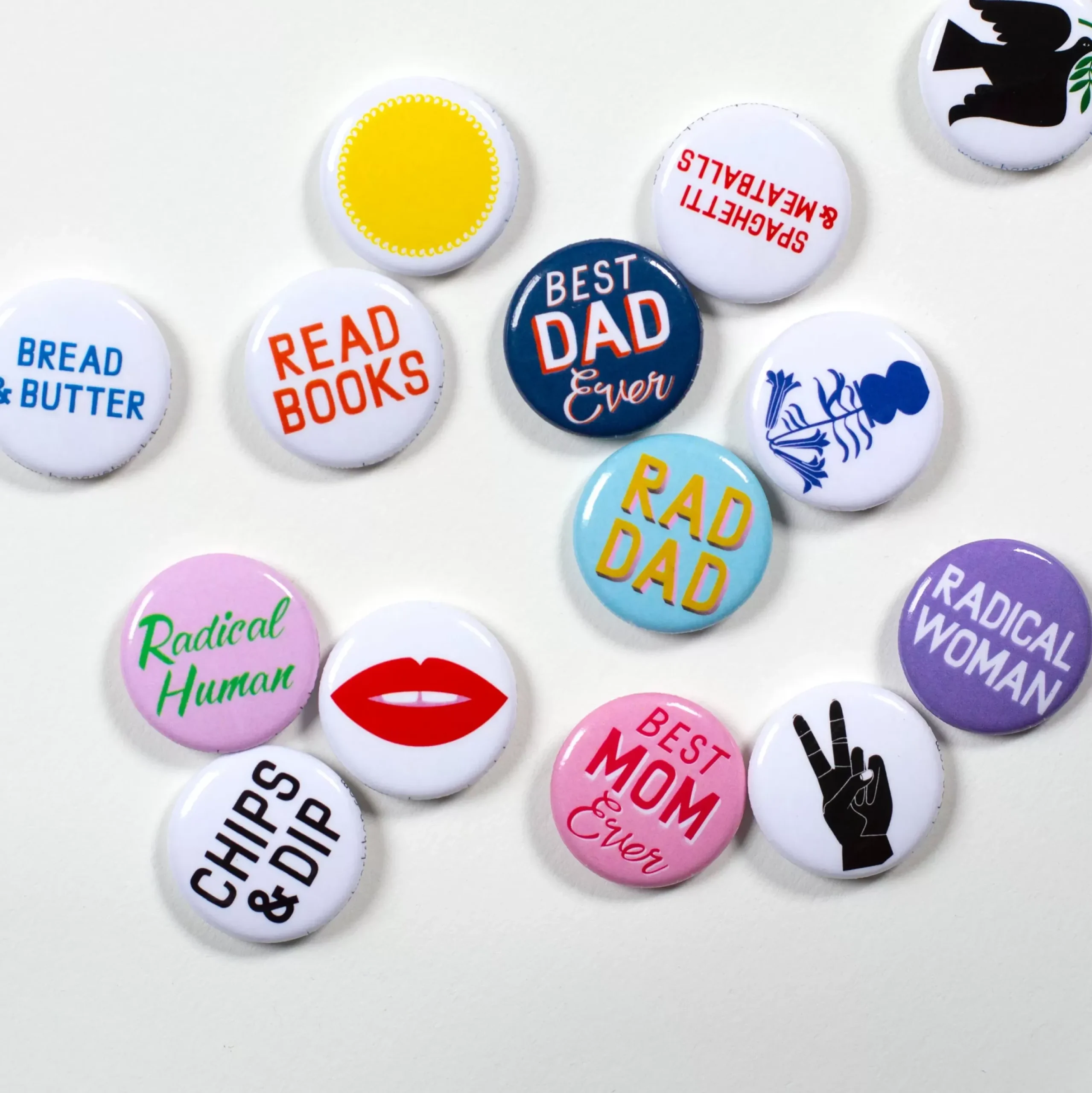 Clearance Peace Hand 1" Button Pins & Buttons