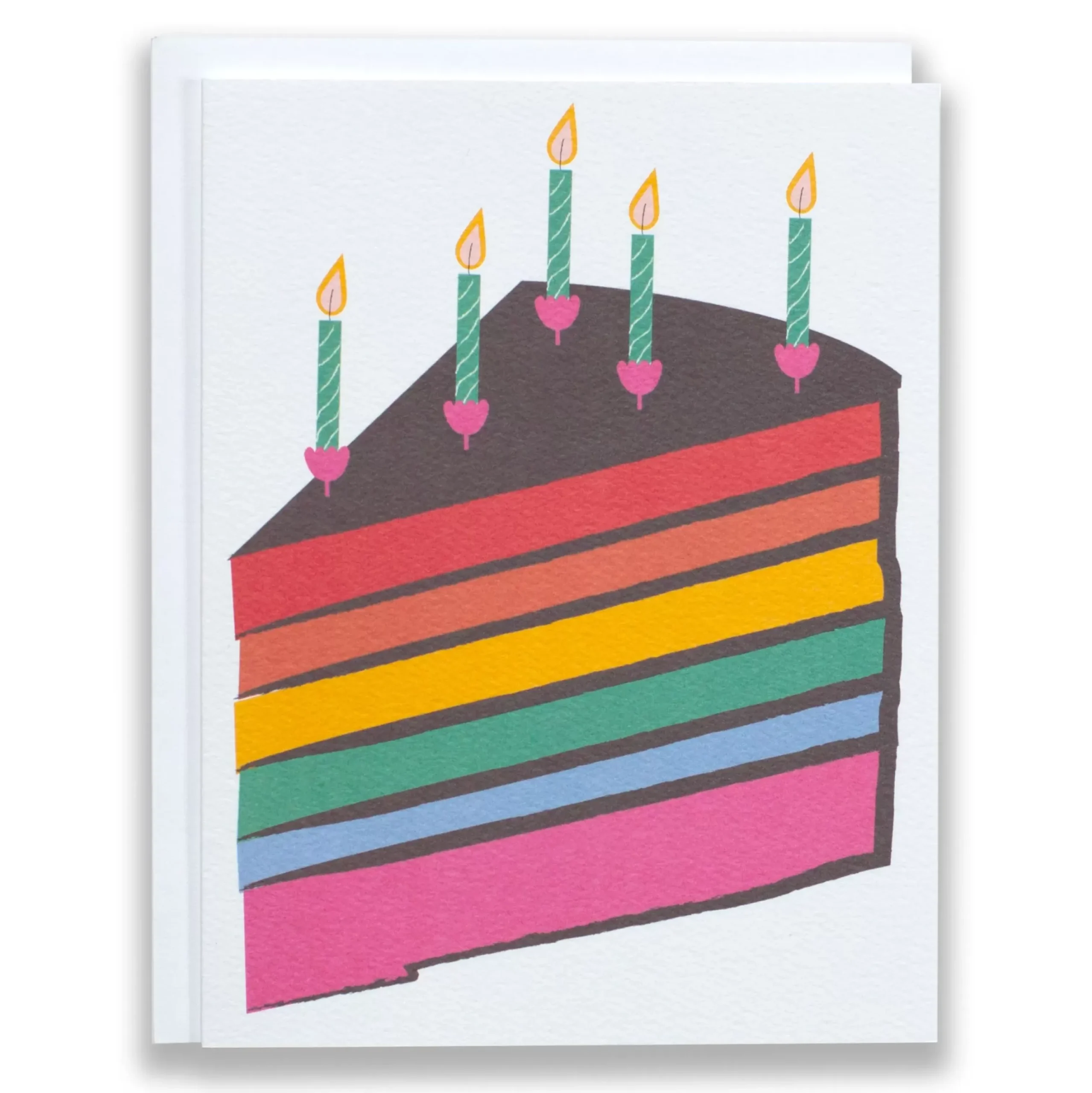 Online Rainbow Cake Note Card Image Only (All Occasion)