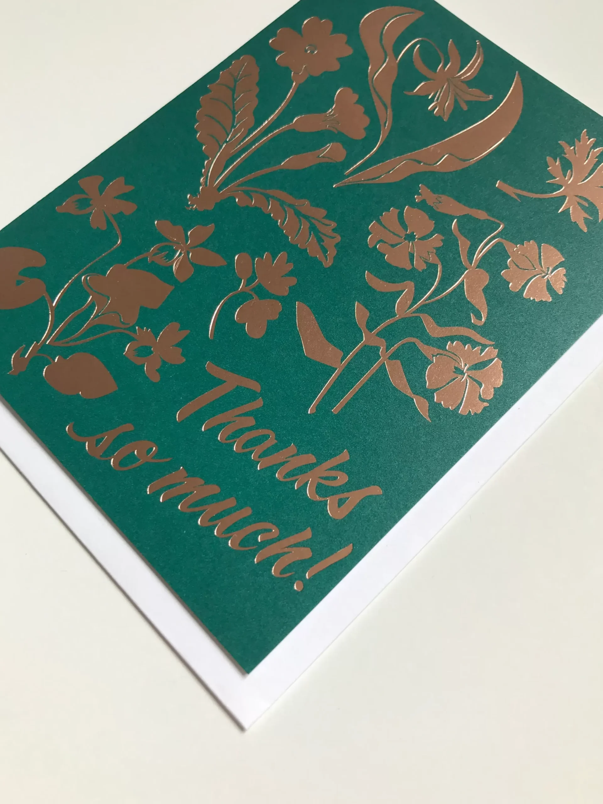 Fashion Rose Gold Foil Happy Anniversary Card Metallic Foils