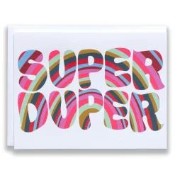 Best Super Duper Rainbow Note Card Friendship