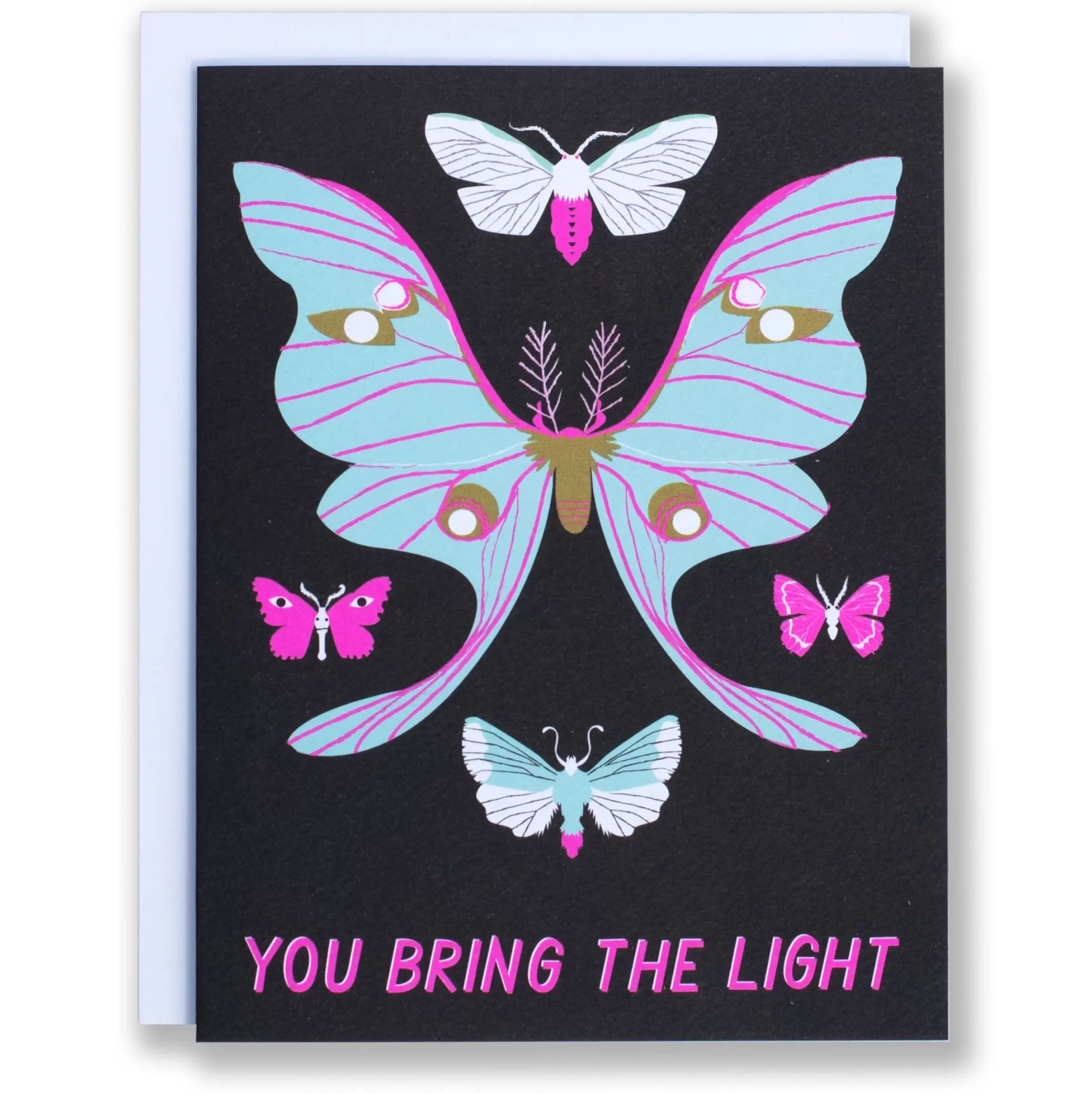 Outlet You Bring The Light Moth Card Humour & Love