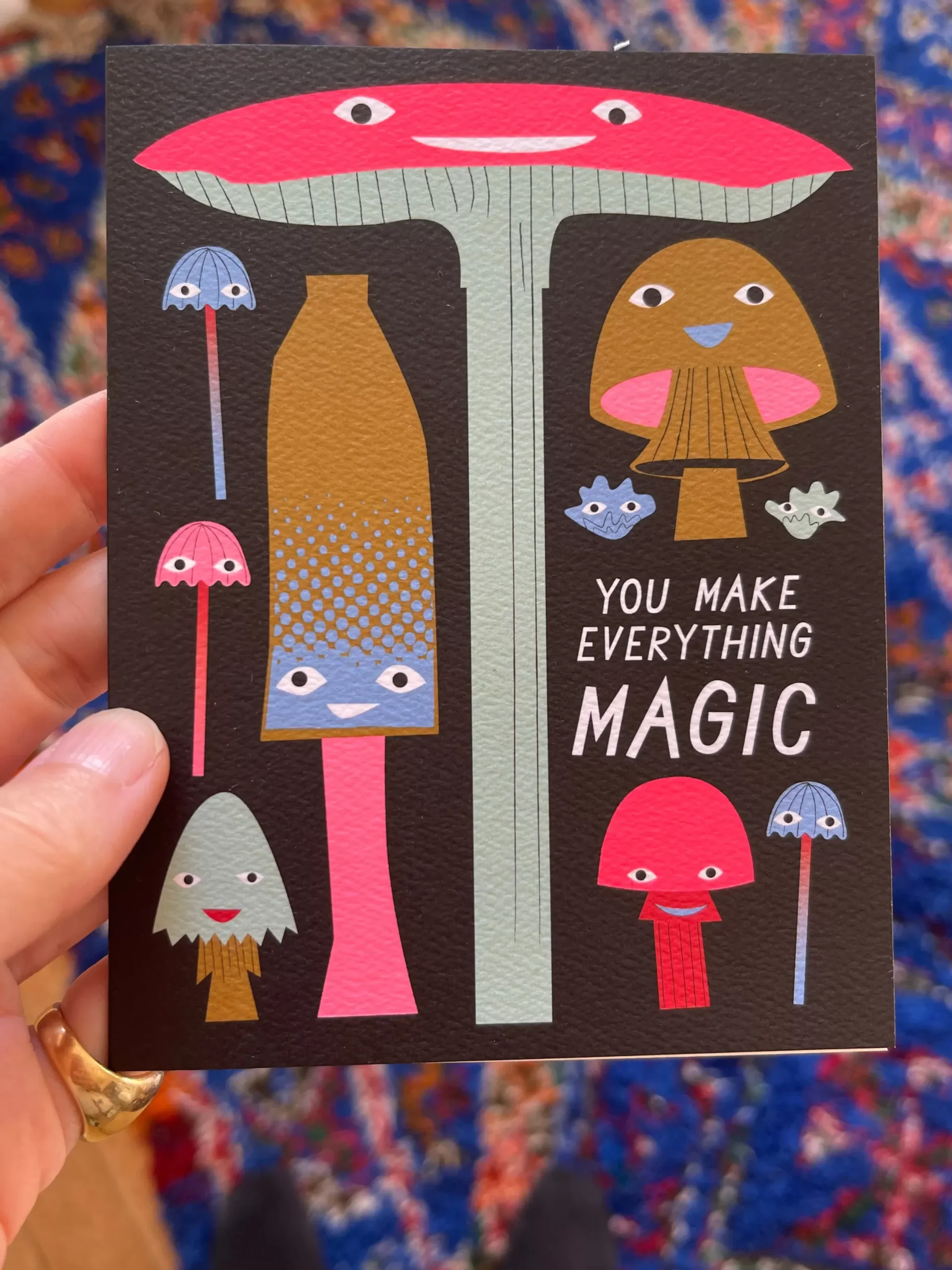 Shop You Make Everything Magic Mushrooms Note Card Friendship