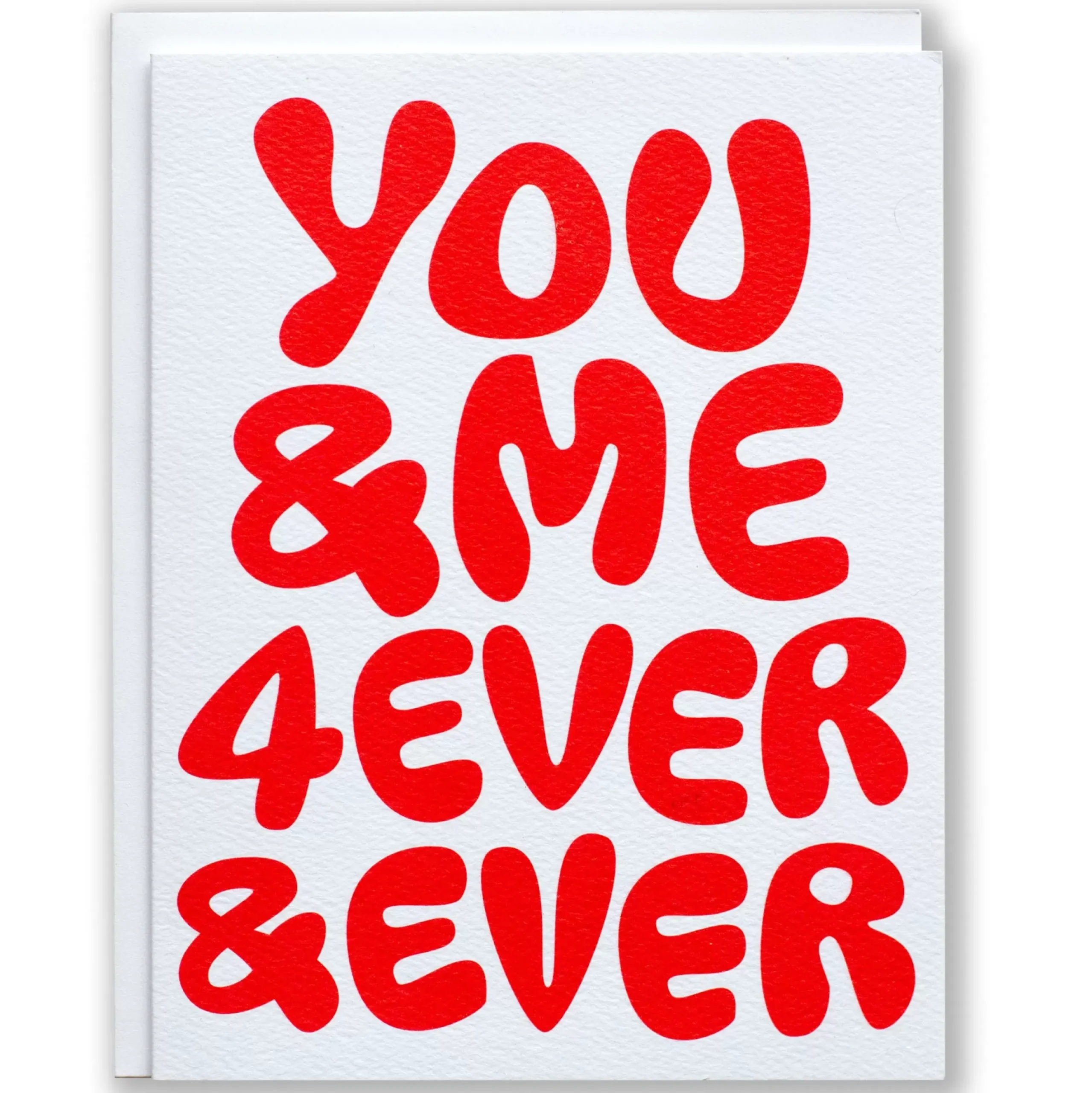Cheap You & Me Forever Note Card Valentines